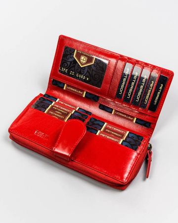 Portfel skórzany PTN 2519-BO Red