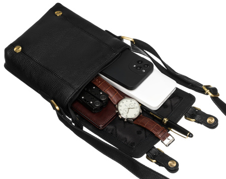 Torba skórzana PTN 996-S-NDM Black
