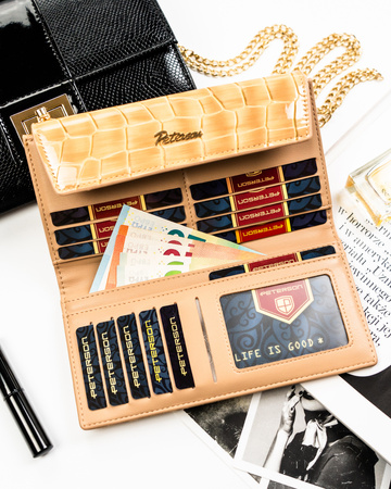 Portfel damski skórzany PTN 76112-BFBC Red