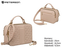 Torebka damska PU PTN 1091-2 Beige