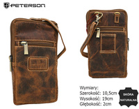 Torba skórzana PTN 1277-TMH Tan