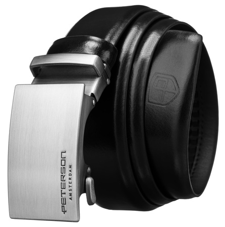 Pasek automat skórzany PTN A005 Black