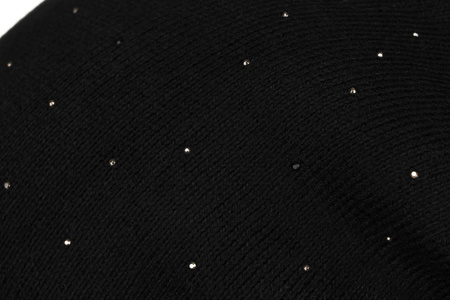 Women's Hat Decorated with Crystals PETERSON PTN HAT-05 Black