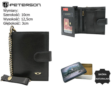 PETERSON PTN 303Z£-2-1-1 RFID leather wallet