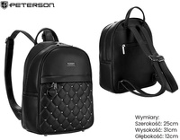 Plecak damski PU PTN SPY-1-PIL Black
