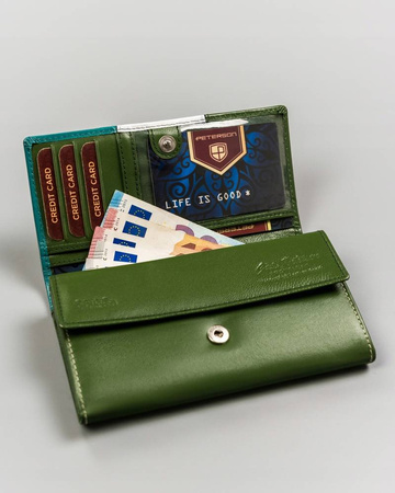 PETERSON PTN RD-08-GCL-S RFID leather wallet