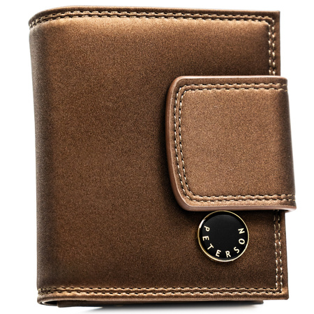 Portfel damski skóra naturalna+PU PTN PS329-HNL Brown