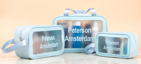 Leatherette make up bags set PETERSON PTN KOS-3W1