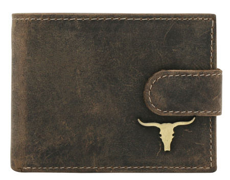 Portfel męski skórzany RM-24-15L-BAW BROWN