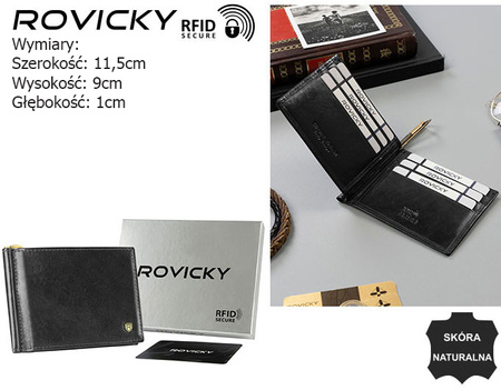 Portfel męski skórzany N1908-RVT Black