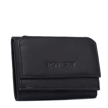 Portfel damski skórzany R-18-LFN Black