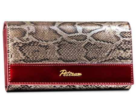 Portfel damski skórzany PTN BS-466 SN-RED