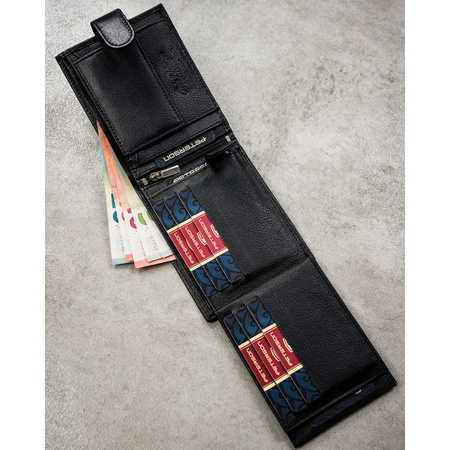 Portfel męski skórzany PTN N992L-SPDM Black