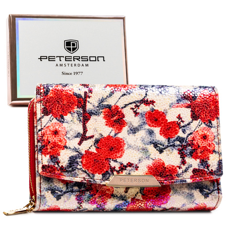 Portfel damski eko PTN 001-BKY White-Red