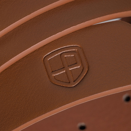 Pasek damski wąski PTN STU-14G1 Tan