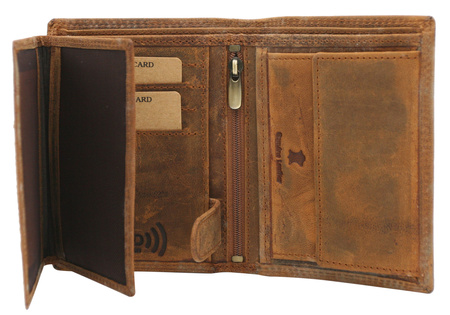 Portfel męski skórzany AW-N4-GHD M.Brown