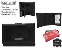 Portfel damski skórzany 15-09-CIS-3276 BLACK