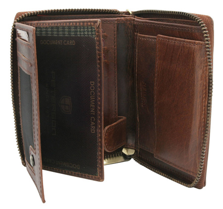 PETERSON PTN N4C-07-HWM-1285 men's RFID leather wallet