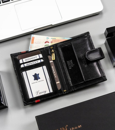 Portfel skórzany RFID ROVICKY 22314L-RVTP