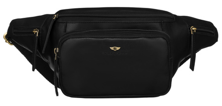 Natural leather pouch PTN BP001-OPU Black