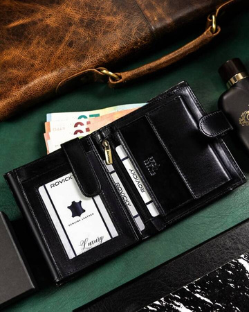 ROVICKY 22316L-VT-RVT Black RFID leather wallet