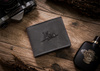 Men's leather wallet with a dog motif RFID N992-CHM-DOG-1 Black