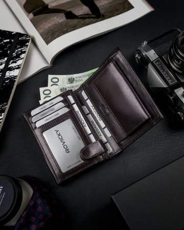 ROVICKY 1541-03-BOR RFID leather wallet