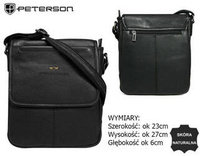 Leather bag PETERSON PTN 013-NDM