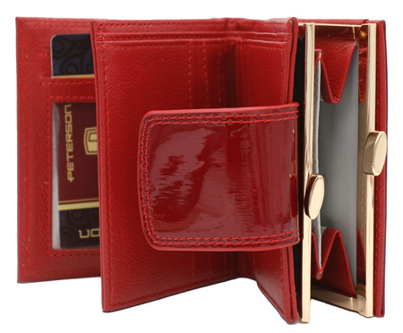 Women's leather wallet PTN 42329-SH Red