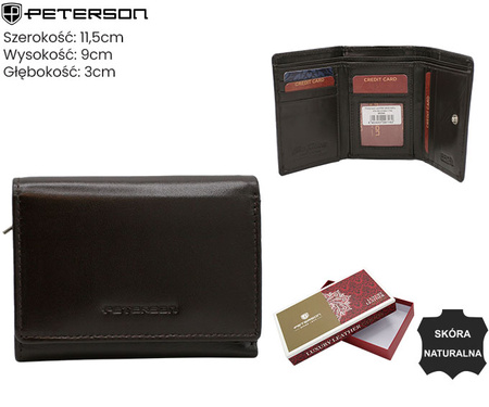 Portfel damski skórzany PTN RD-17-NGV Brown