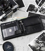 RONALDO 0002-D BLACK RFID leather wallet