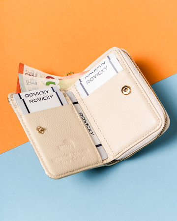 Portfel damski skórzany 5157-BLA Gold