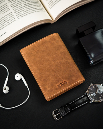 Leather wallet PTN 324 2-1-5 COGNAC