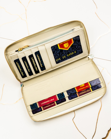 Portfel skóra + PU PTN PX25-PF2 Blue