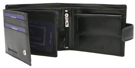Portfel skórzany RFID ROVICKY RV-70616-9-BCA