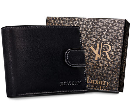 ROVICKY R-RM-11L-GCL men's RFID leather wallet