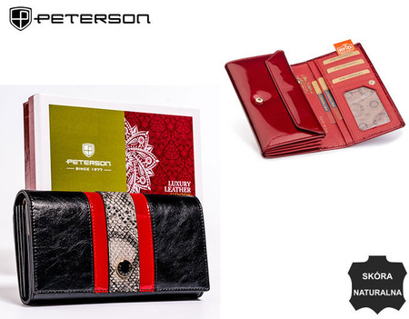 Portfel skórzany RFID PETERSON PTN ST-411