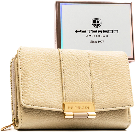 Portfel damski eko PTN 0015-HB Beige