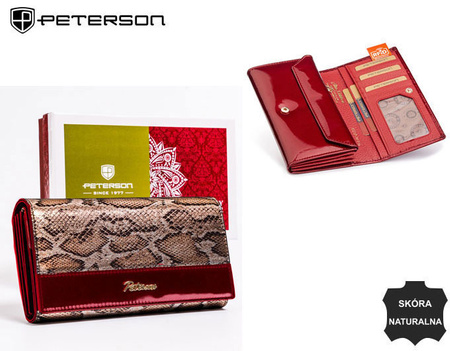 Portfel skórzany RFID PETERSON PTN BS-411