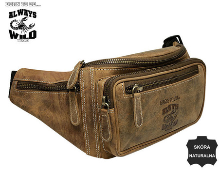 Nerka skórzana ALWAYS WILD 2506-MH Tan