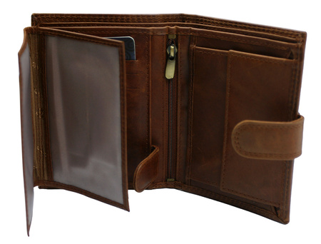 Porfel męski skórzany PTN N4L-LWC Cognac