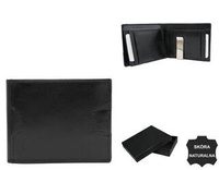 Men's leather wallet N78-VT-NL BLACK+BLACK