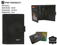 Portfel skórzany RFID PTN 303Z-CA Black