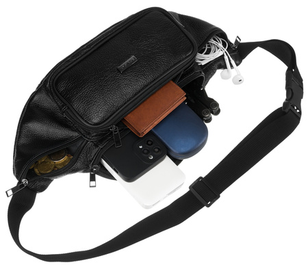 Saszetka skórzana R-13214 Black