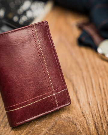 Portfel skórzany RFID ALWAYS WILD N9001-VTK-D Wine