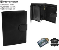 Porfel męski skórzany PTN N4L-LWC Black