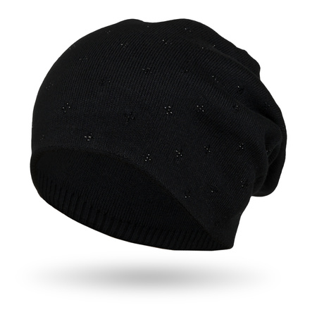 Czapka damska beanie marki Peterson PTN HAT-04 Black