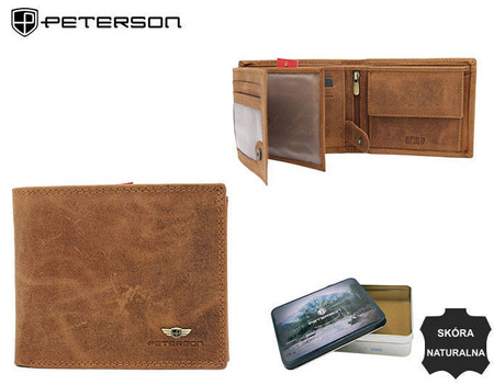 Portfel skórzany PTN N992-CHM-M Cognac