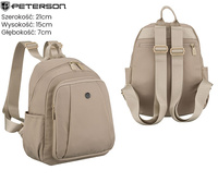 Plecak PTN CPY-06 Ecru