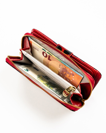 Portfel damski skóra+PU PTN PS116-PDS Red